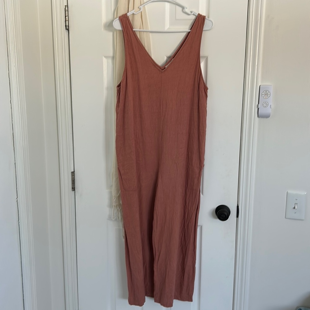 Universal Thread linen blend jumpsuit pink